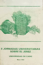 II Jornadas universitarias sobre el Jerez