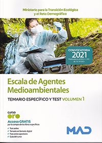 Escala de Agentes Medioambientales. Temario específico y test. Volumen 1