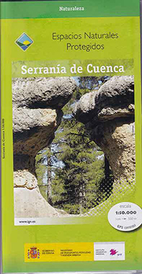 Serranía de Cuenca. Mapa 1:50.000