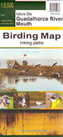 Paraje Natural Desembocadura del Guadalhorce. Mapa ornitológico. Senderos / Birding map. Hiking paths. 