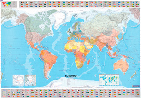 Mundo, El. Mapa plastificado
