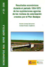 Resultados económicos durante el periodo de 1954-1972 de las explotaciones agrarias de los núcleos de colonización crados por el Plan Badajoz