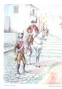 Colección de 4 láminas "Historia de Medina Sidonia durante la Guerra de la Independencia (1808-1814)"