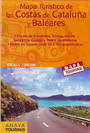 Mapa turístico de las Costas de Cataluña y Baleares - Mapa touring