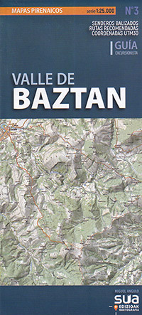 Valle de Baztan. Mapas Pirenaicos. Nª3