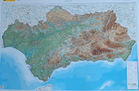 Mapa relieve de Andalucía (Junta Andalucía)