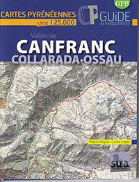 Vellée de Canfranc, Collarada-Ossau. Mapas Pirenaicos