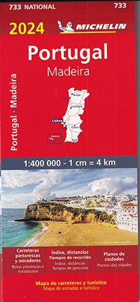 Portugal Madeira 2024. Mapa Michelín 733