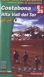 Costabona. Alta Vall del Ter. Mapa y guía excursionista / Carte et guide de randonnées