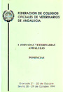 I Jornadas veterinarias andaluzas. Ponencias