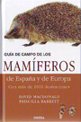 Mamíferos de España y de Europa, Guía de campo de los