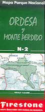 Ordesa y Monte Perdido. Mapa Parque Nacional